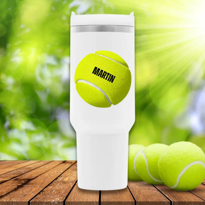 "Tennisball" Becher (personalisierbar) - cheerwear