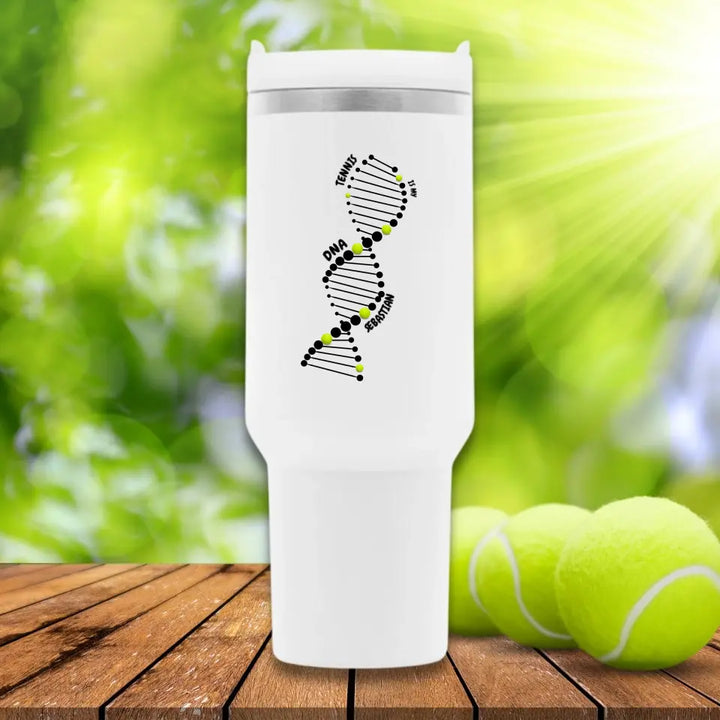 "Tennis DNA" Becher (personalisierbar) - cheerwear