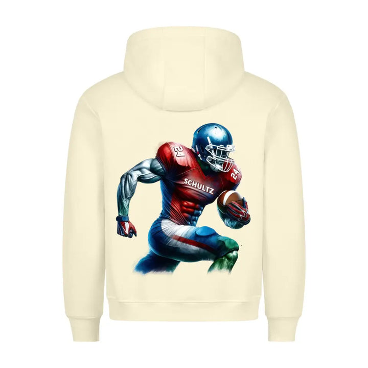 "Power Football" Hoodie Backprint Unisex (personalisierbar) - cheerwear