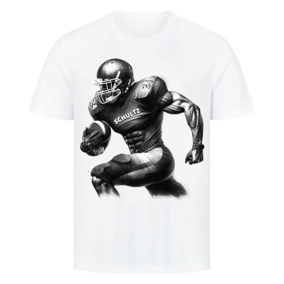 "Power Football Black n' White" Shirt Unisex (personalisierbar) - cheerwear