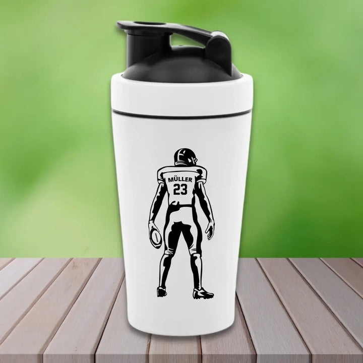 "Football Spieler" Fitness Shaker (personalisierbar) - cheerwear