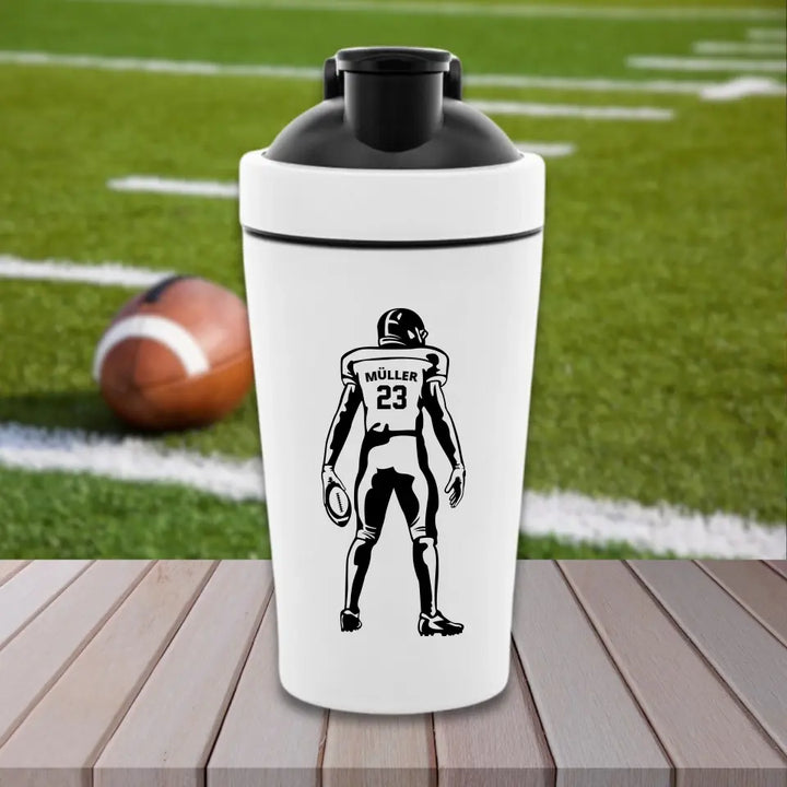 "Football Spieler" Fitness Shaker (personalisierbar) - cheerwear