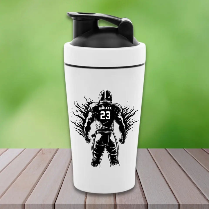 "Football Fighter" Fitness Shaker (personalisierbar) - cheerwear