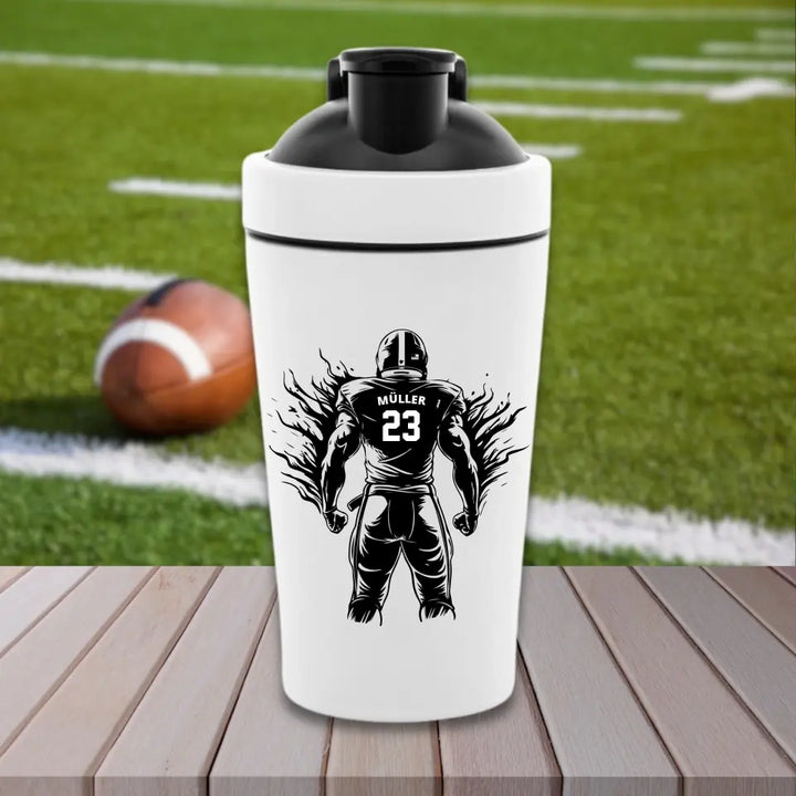 "Football Fighter" Fitness Shaker (personalisierbar) - cheerwear