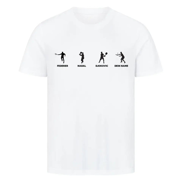 "Tennis Legenden" Shirt Unisex (personalisierbar) - cheerwear