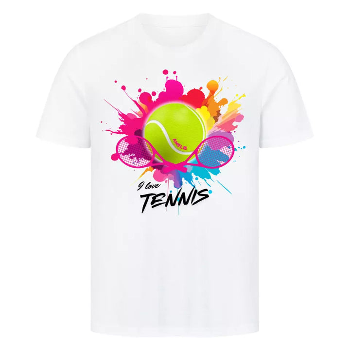 "Tennis Splash" Shirt Unisex (personalisierbar) - cheerwear