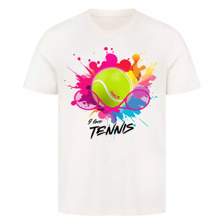 "Tennis Splash" Shirt Unisex (personalisierbar) - cheerwear