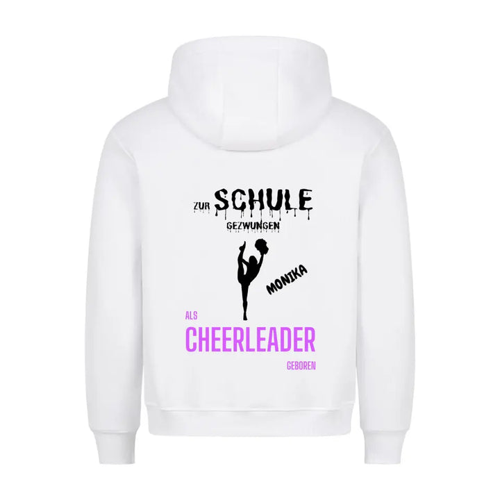 Hoodie "Als Cheerleader geboren" von cheerwear