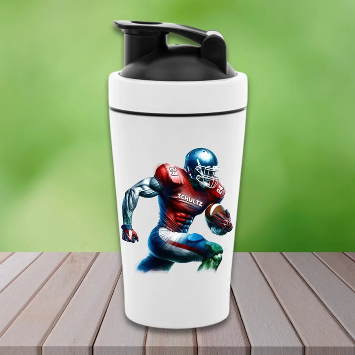 "Power Football" Fitness Shaker (personalisierbar) - cheerwear