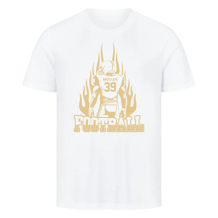 "Flaming player" Premium Shirt Unisex (personalisierbar) - cheerwear