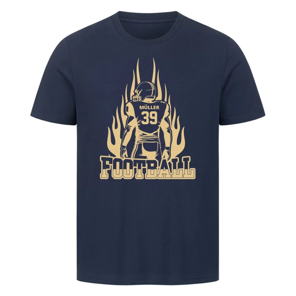 "Flaming player" Premium Shirt Unisex (personalisierbar) - cheerwear