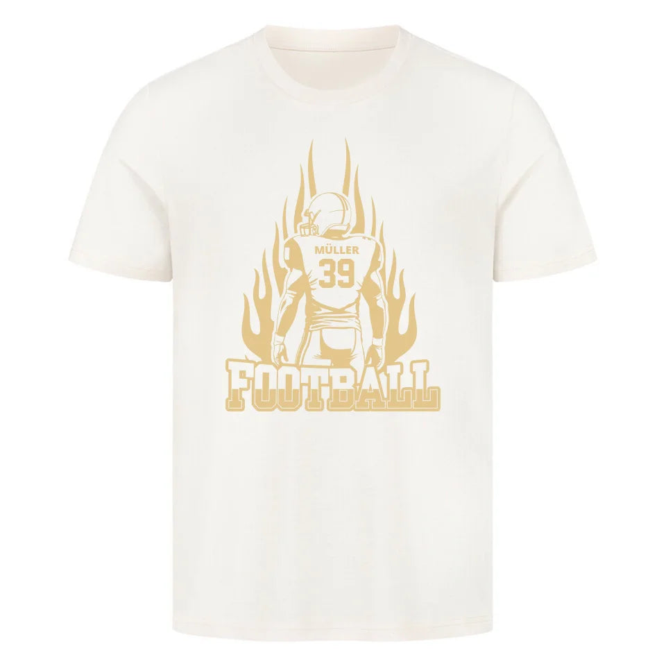 "Flaming player" Premium Shirt Unisex (personalisierbar) - cheerwear