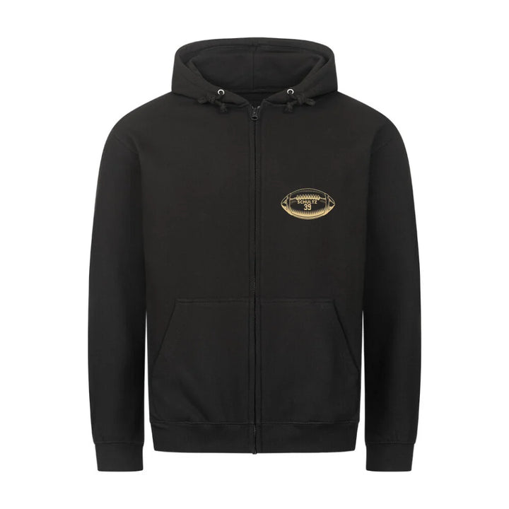 Classic Zipper Hoodie Front black