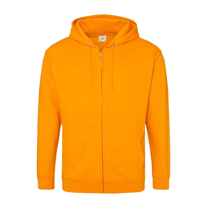 Personalisierbarer Football Zipper Hoodie Unisex Orange Crush