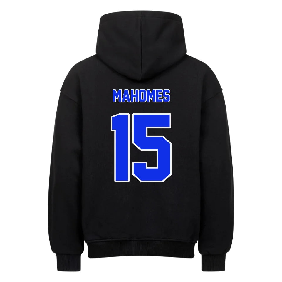 Football Oversized Hoodie Unisex schwarz