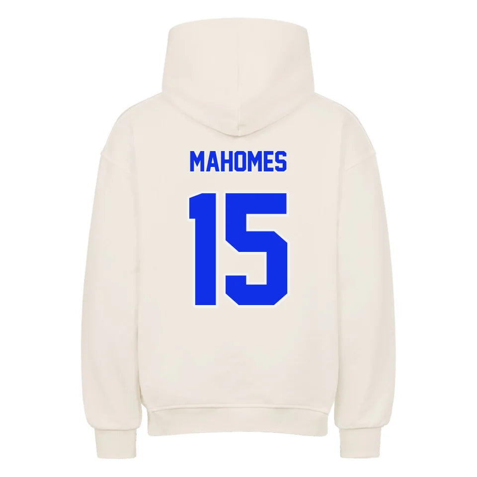 Football Oversized Hoodie Unisex beige