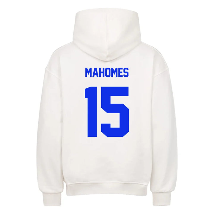 Football Oversized Hoodie Unisex weiß