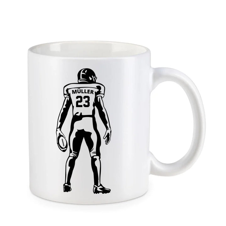 Football Tasse weiß