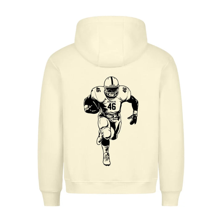 Personalisierbarer Football NFL / GFL Hoodie Beige