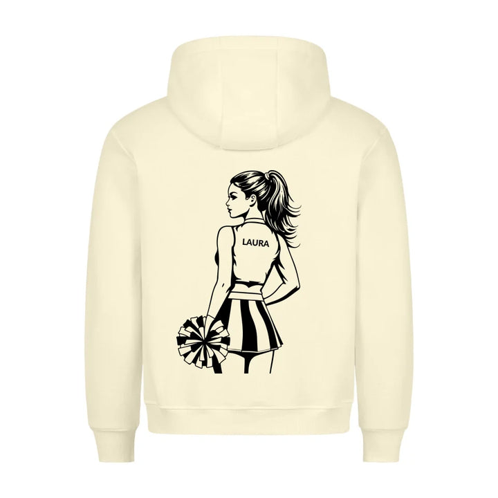 Personalisierbarer Cheerleader Hoodie Beige