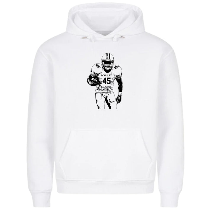 "Ready to fight" Football Hoodie Frontprint (personalisierbar)