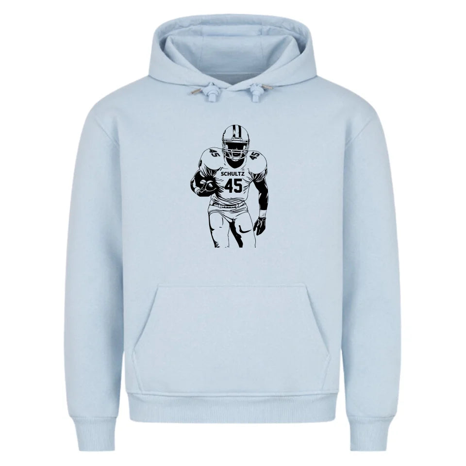 "Ready to fight" Football Hoodie Frontprint (personalisierbar)