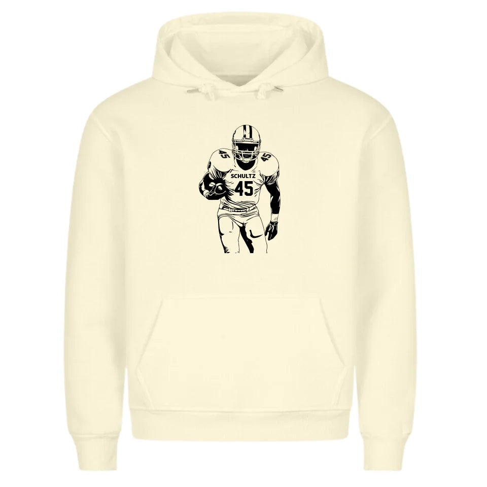 "Ready to fight" Football Hoodie Frontprint (personalisierbar)