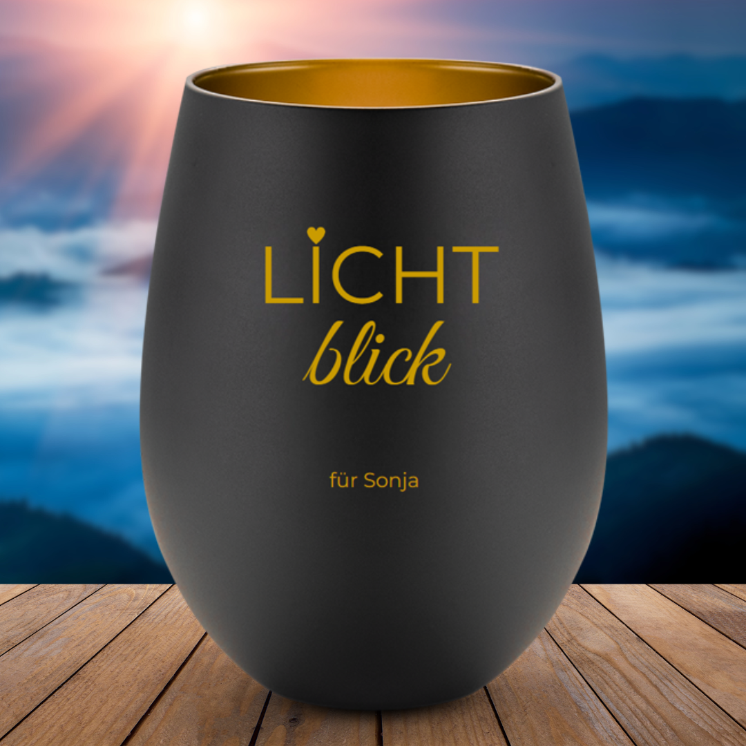 "Lichtblick" - Windlicht (personalisierbar) - cheerwear